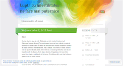 Desktop Screenshot of luptacuinfertilitatea.com